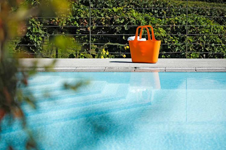 Piscina all’aperto con acqua salata