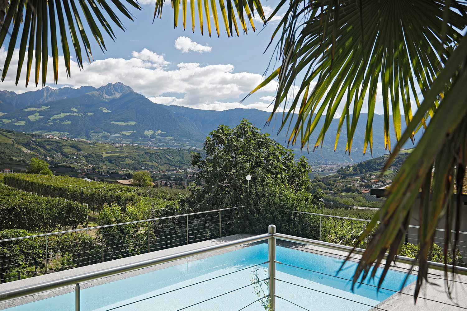 Piscina all’aperto - Pensione Alpenblick a Lagundo